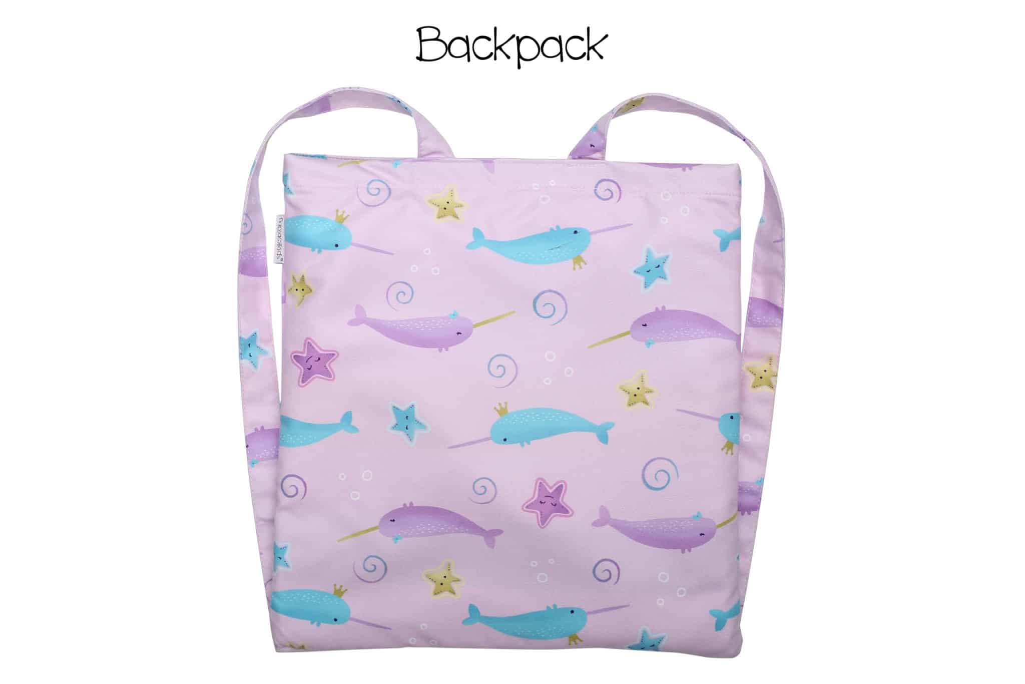 Πετσέτα Παραλίας Backpack FlapJackKids Narwhal/Starfish
