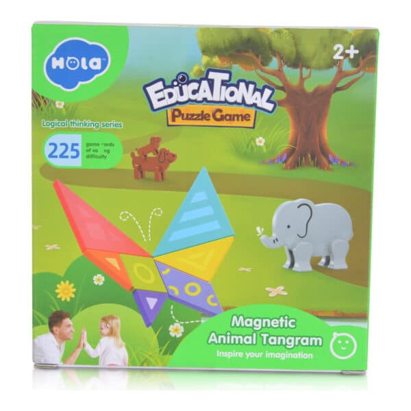 Εκπαιδευτικό Πάλζ Hola Magnetic Animal Tangram E7982