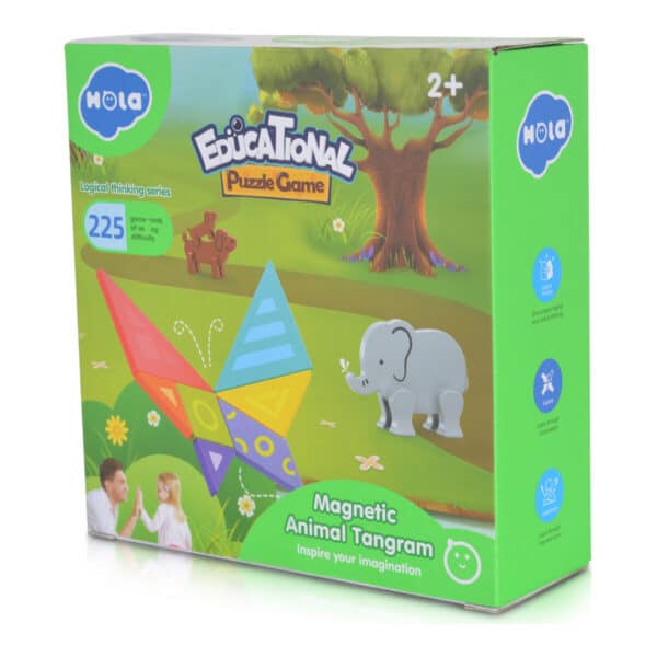 Εκπαιδευτικό Πάλζ Hola Magnetic Animal Tangram E7982 - Image 3
