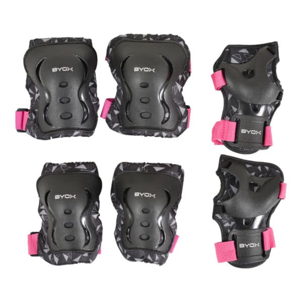 Σετ Παιδικά Προστατευτικά Byox Dazzle Pink M (25-50kgs)