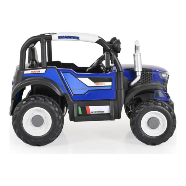 Ηλεκτροκίνητο Τρακτέρ 12V Moni Harvest Blue - Image 3