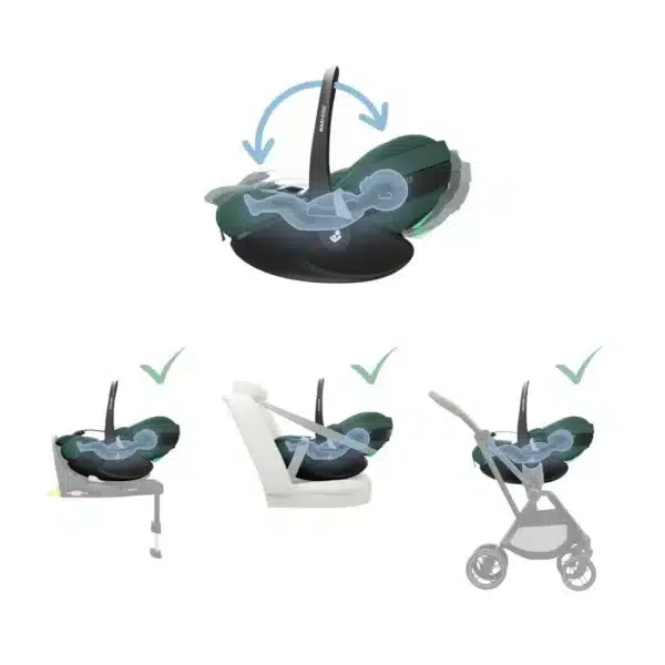 Κάθισμα Αυτοκινήτου Maxi Cosi Pebble 360° 0-13kg PRO2 Essential Green
