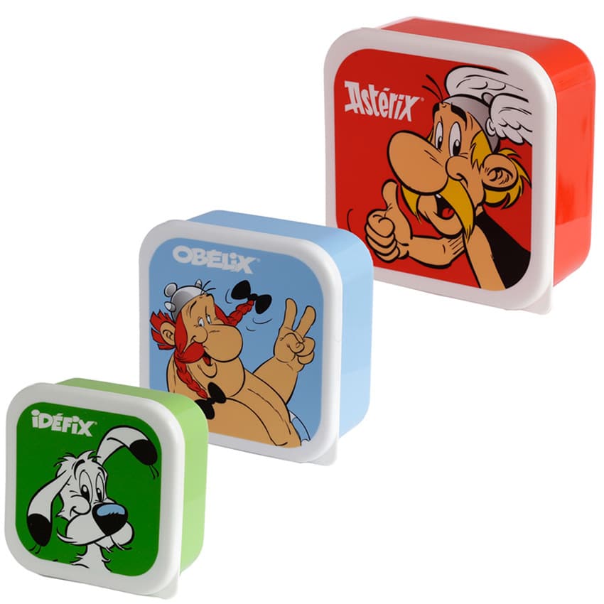 Σετ φαγητοδοχεία 3τμχ Puckator M/L/XL Asterix Obelix Idefix