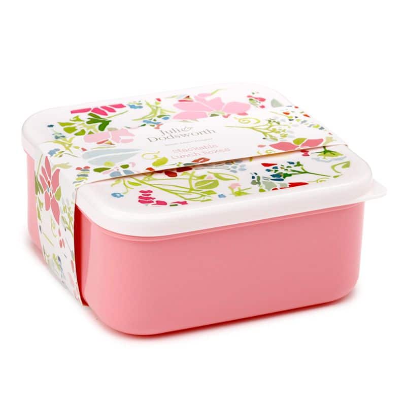 Σετ φαγητοδοχεία 3τμχ Puckator M/L/XL Julie Dodsworth Pink Botanical