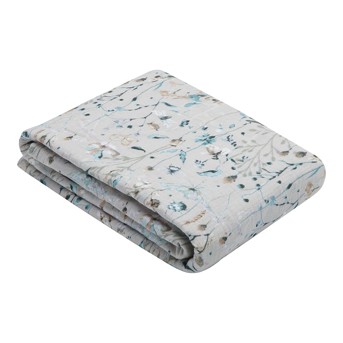 Κουβέρτα Αγκαλιάς Mουσελίνα 100x100εκ Kikka Boo Dreamy Fields Grey - Image 3
