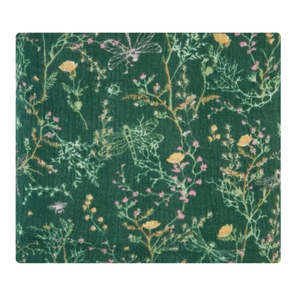 Alternative view of Κουβέρτα Αγκαλιάς Mουσελίνα 100x100εκ Kikka Boo Secret Garden Green