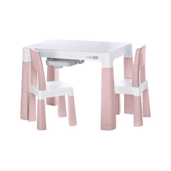 Παιδικό Σετ Τραπεζάκι Με 2 Καρέκλες FreeOn Neo White-Pink