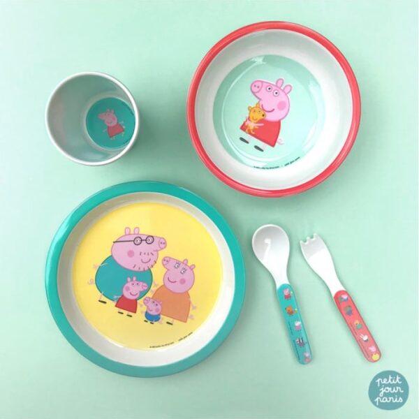 Σετ Φαγητού 5 Τεμαχίων Petit Jour Paris Peppa Pig