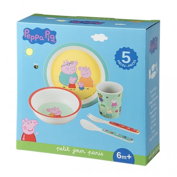 Σετ Φαγητού 5 Τεμαχίων Petit Jour Paris Peppa Pig