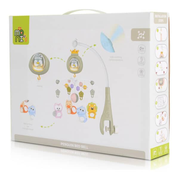Alternative view of Μουσικό Παιχνίδι Κρεμαστό Κούνιας Moni Toys Penguin Blue