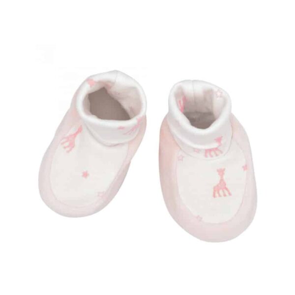 Βρεφικά Μποτάκια - Καλτσάκια 0/1Μ Baby Oliver Sophie La Giraf Άσπρο/Ροζ