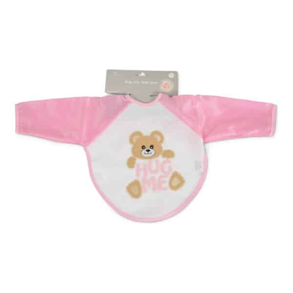 Σαλιάρα με μανίκια Cangaroo Hug Me Little Bear Pink 7666