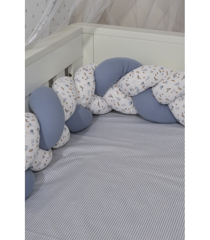 Πάντα πλεξούδα τριπλή 20x200εκ Baby Oliver Μπλέ
