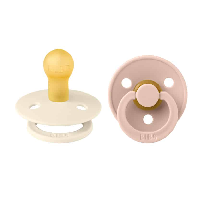 Πιπίλες Καουτσούκ 0-6M 2τμχ Bibs Colour Ivory Blush