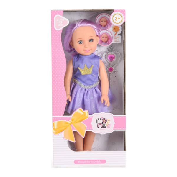 Κούκλα 38εκ Moni Toys Fairy Doll Sun Purple LS1502-5