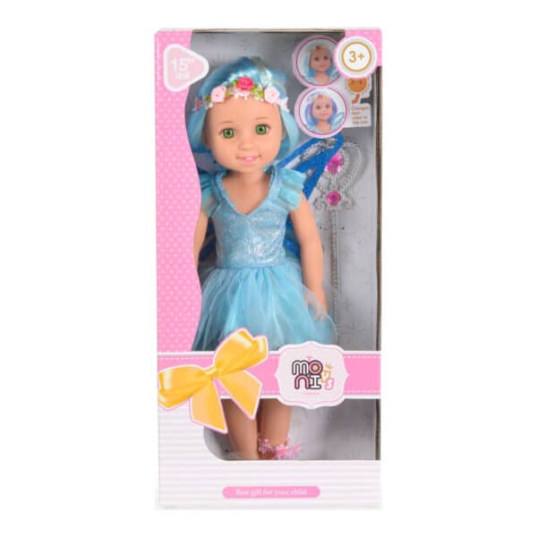 Κούκλα 38εκ Moni Toys Fairy Doll Sun Blue LS1502-3