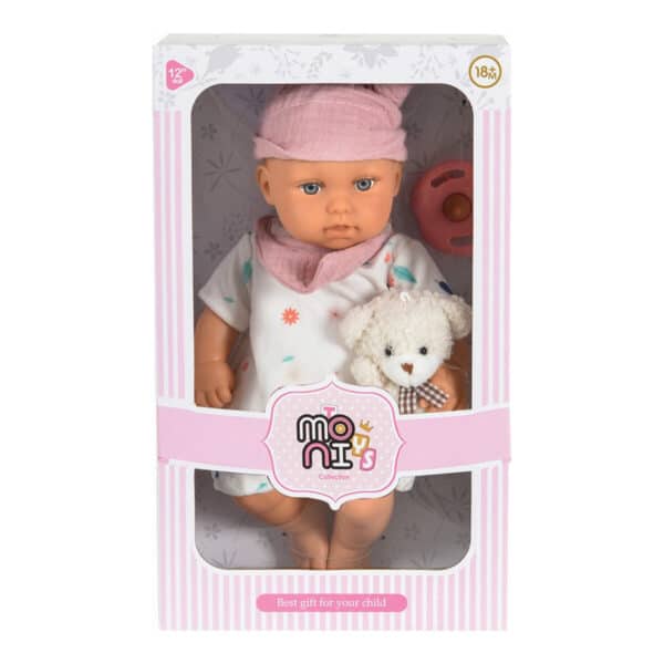 Κούκλα 30εκ Moni Toys Bear & Baby LS1255-10