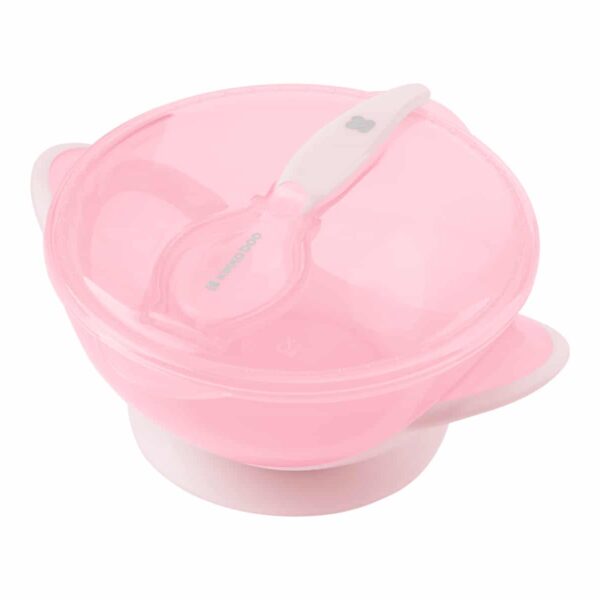 Μπωλ Φαγητού Με Κουτάλι 400ml Kikka Boo Feedy Pink