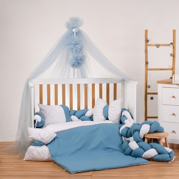 Σετ προίκας 9τμχ 70x140 ABO Sky Blue