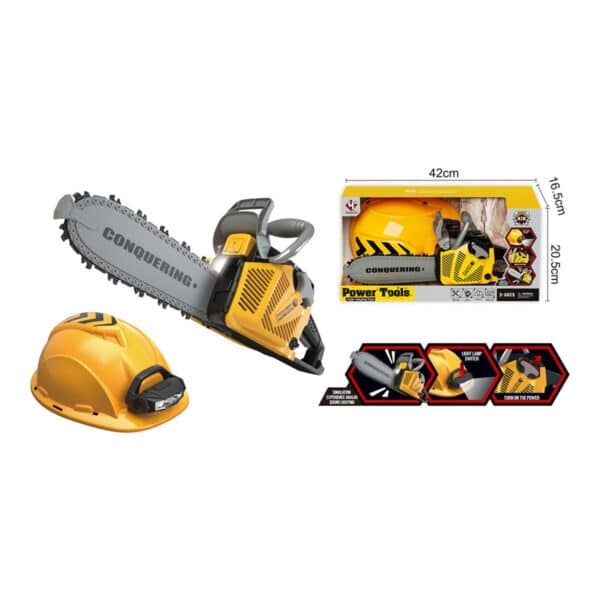 Alternative view of Παιδικό Παιχνίδι Σέτ Πριόνι και Κράνος Moni Toys T006