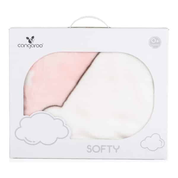 Bρεφική Κουβέρτα 80x110εκ Cangaroo Softy Sweet Hugs Pink