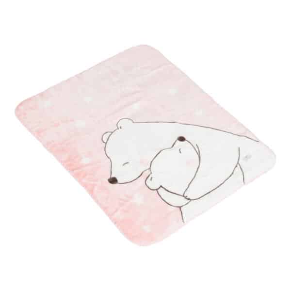 Alternative view of Bρεφική Κουβέρτα 80x110εκ Cangaroo Softy Sweet Hugs Pink