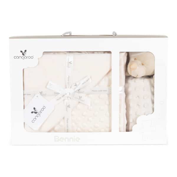 Κουβέρτα Αγκαλιάς & Λίκνου 75x100εκ Cangaroo Bennie Beige