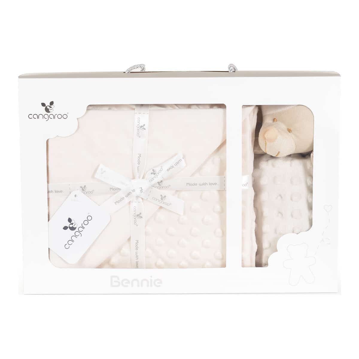 Κουβέρτα Αγκαλιάς & Λίκνου 75x100εκ Cangaroo Bennie Beige