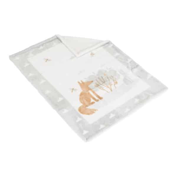 Alternative view of Bρεφική Κουβέρτα με Sherpa 80x110εκ Cangaroo Little Friends Grey