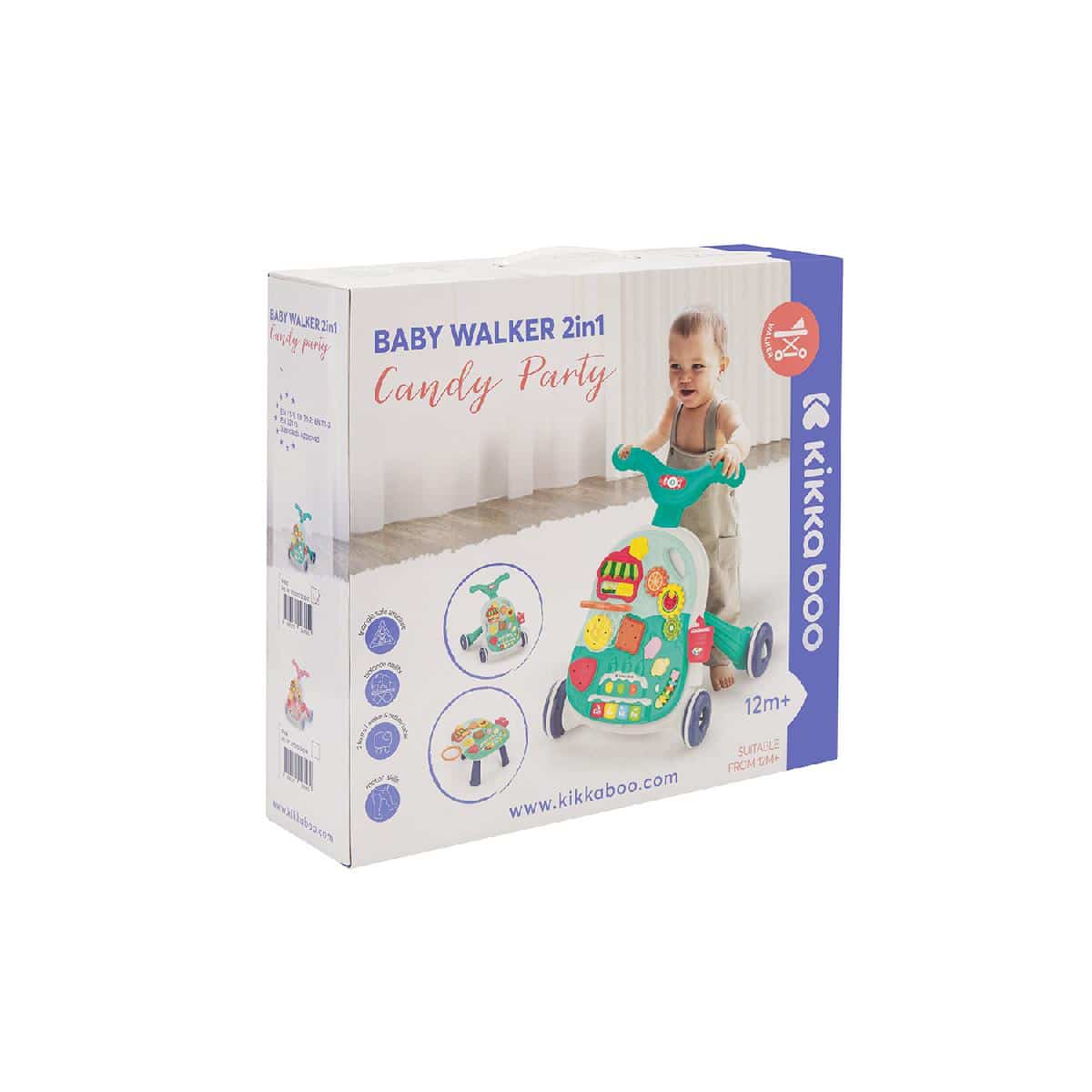 Περπατούρα 2 σε 1 Kikka Boo Candy Party Mint - Image 6