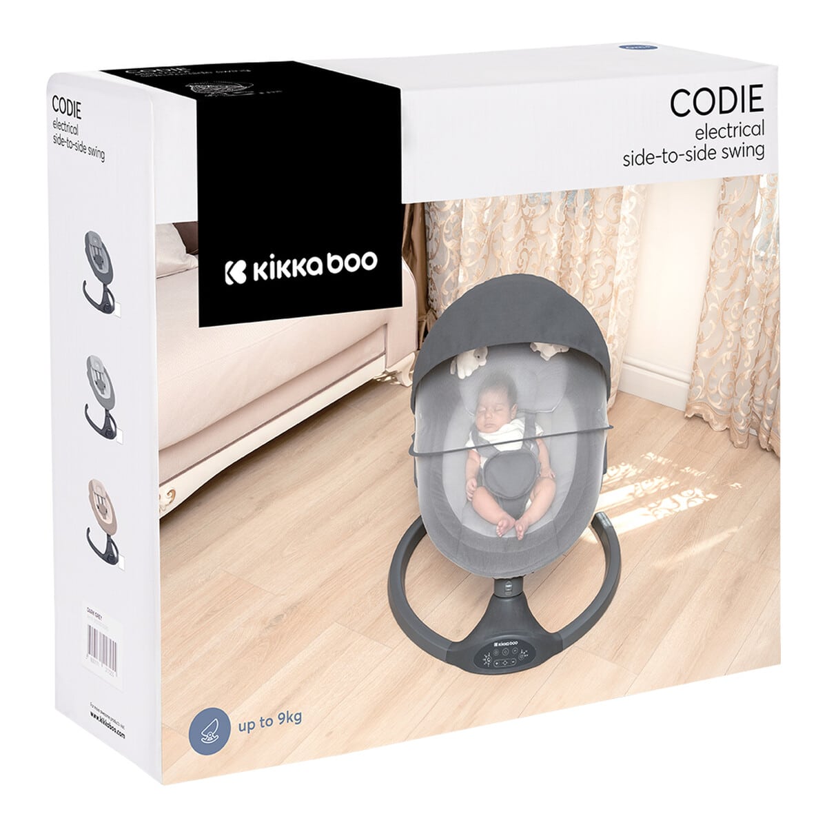 Ηλεκτρική Κούνια Ρηλάξ Side-to-Side Kikka Boo Codie Light Grey 2025 - Image 11