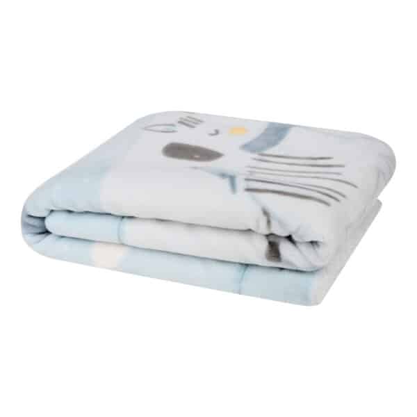 Alternative view of Κουβέρτα Αγκαλιάς Διπλής Όψης Fleece/Sherpa 80x110εκ Kikka Boo Stripy Friends