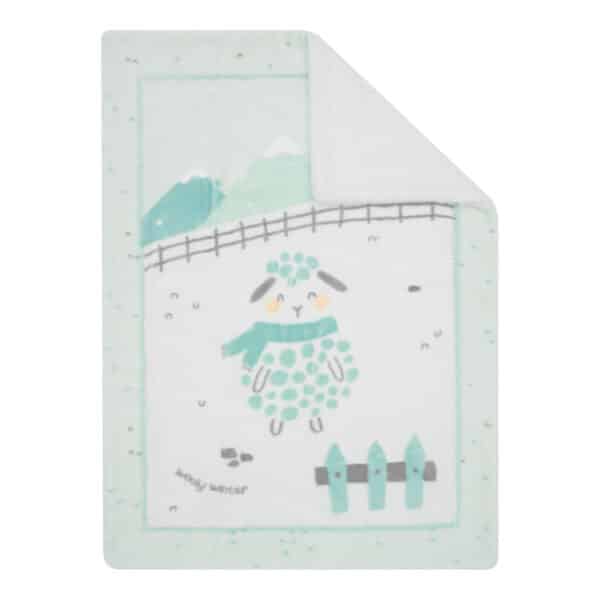 Κουβέρτα Αγκαλιάς Διπλής Όψης Fleece/Sherpa 80x110εκ Kikka Boo Sleepy Sheep