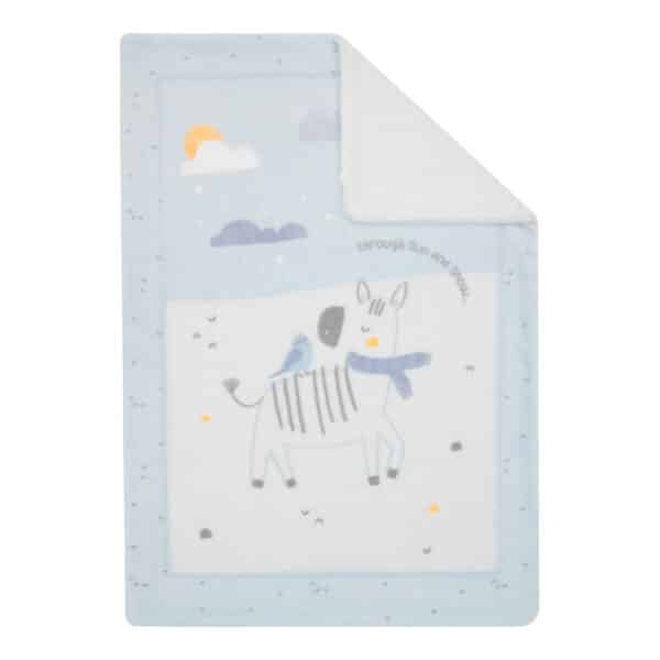 Κουβέρτα Αγκαλιάς Διπλής Όψης Fleece/Sherpa 80x110εκ Kikka Boo Stripy Friends