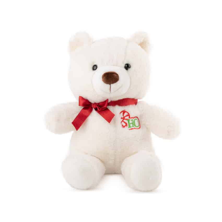 Χριστουγεννιάτικο Αρκουδάκι 30εκ Amek Toys White