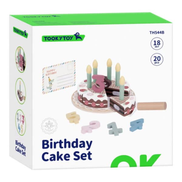 Ξύλινη Εκπαιδευτική Τούρτα Γενεθλίων Tooky Toy TH544B - Image 2