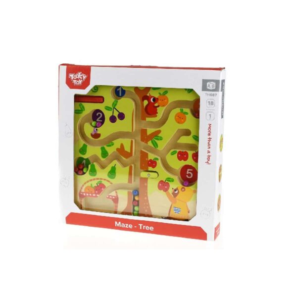 Ξύλινος Μαγνητικός Λαβύρινθος Δέντρο Tooky Toy TH687 - Image 2