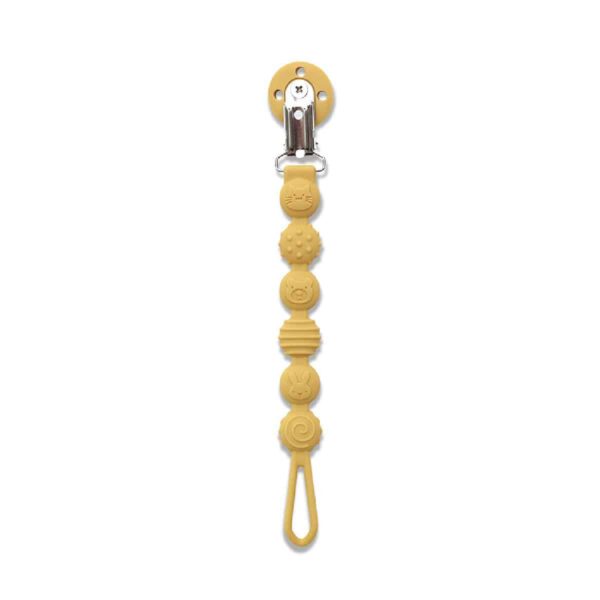 Κλιπ Πιπίλας Σιλικόνης Lorelli Natural Yellow - Image 2