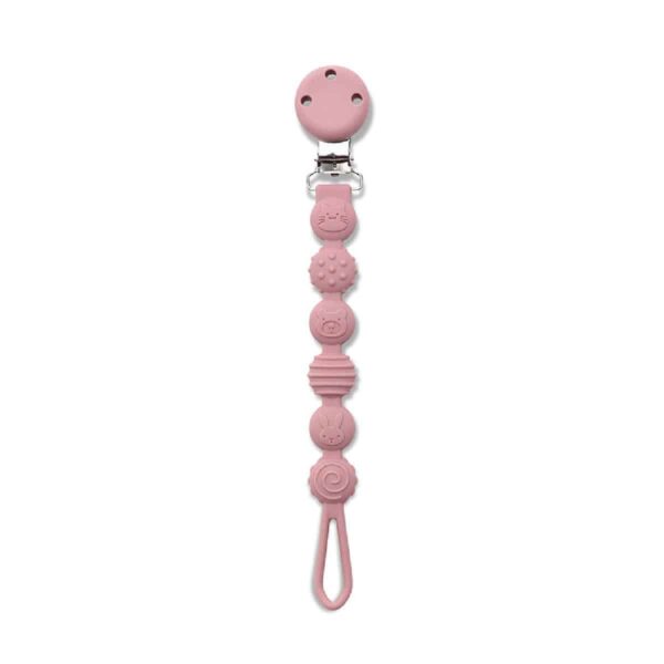 Κλιπ Πιπίλας Σιλικόνης Lorelli Natural Deep Pink