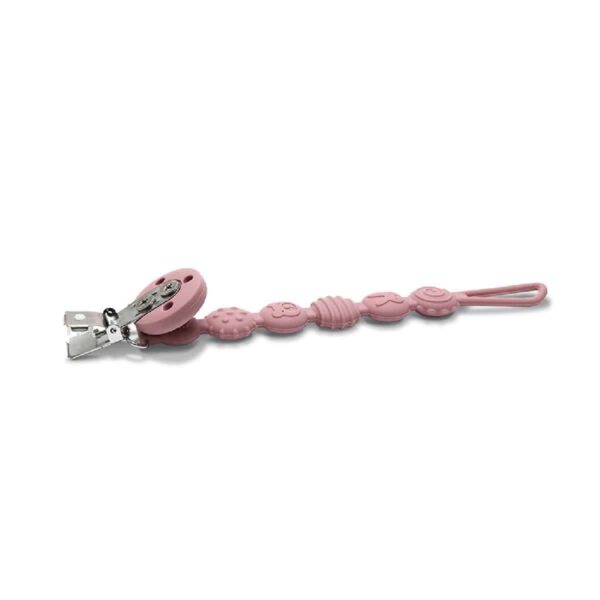Κλιπ Πιπίλας Σιλικόνης Lorelli Natural Deep Pink - Image 3