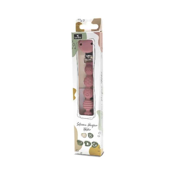 Κλιπ Πιπίλας Σιλικόνης Lorelli Natural Deep Pink - Image 4