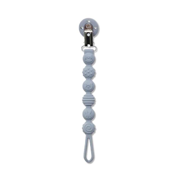 Κλιπ Πιπίλας Σιλικόνης Lorelli Natural Grey - Image 2
