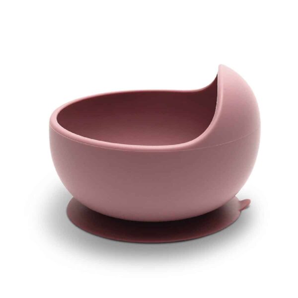 Μπωλ Σιλικόνης Με Βεντούζα Lorelli Natural Deep Pink