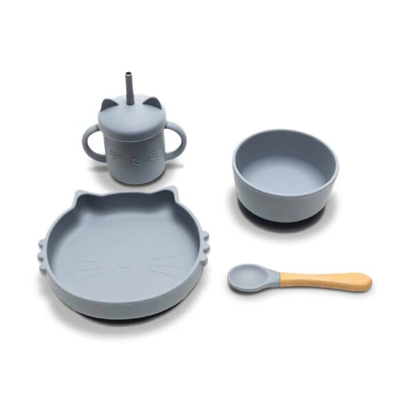 Σετ Φαγητού Σιλικόνης 4τμχ Lorelli Natural Grey