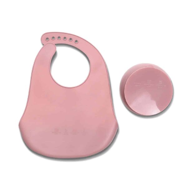 Σετ Φαγητού Σιλικόνης 2τμχ Lorelli Natural Deep Pink - Image 2
