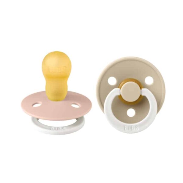 Πιπίλες Καουτσούκ 18M+ 2τμχ Bibs Colour Blush/Vanilla Glow