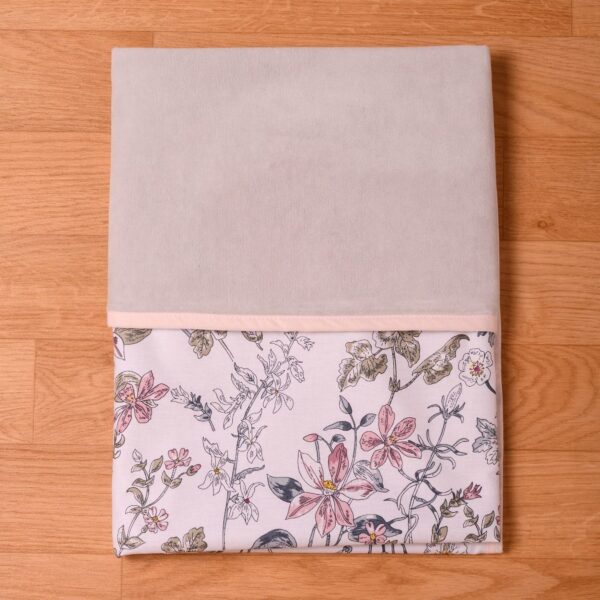Βελουτέ κουβέρτα αγκαλιάς 90x90εκ ABO Flower Garden
