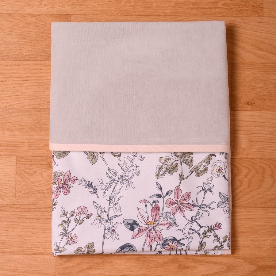 Βελουτέ κουβέρτα αγκαλιάς 90x90εκ ABO Flower Garden