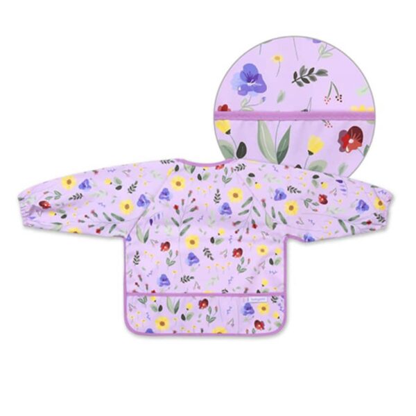 Αδιάβροχη σαλιάρα με μακρύ μανίκι 6m+ BabyOno Garden