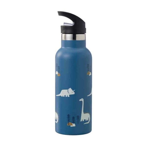 Θερμός από ανοξείδωτο ατσάλι 500ml και ενσωματωμένο καλαμάκι Fresk Dino
